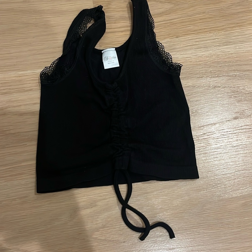 Suzette teen black tank one size 7-14